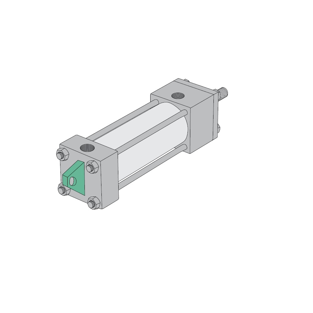 P3AR-08A1E-AAA0 NUMATICS/AVENTICS NFPA CYLINDER A SERIES 4" BORE 8" STROKE, FIXED EYE